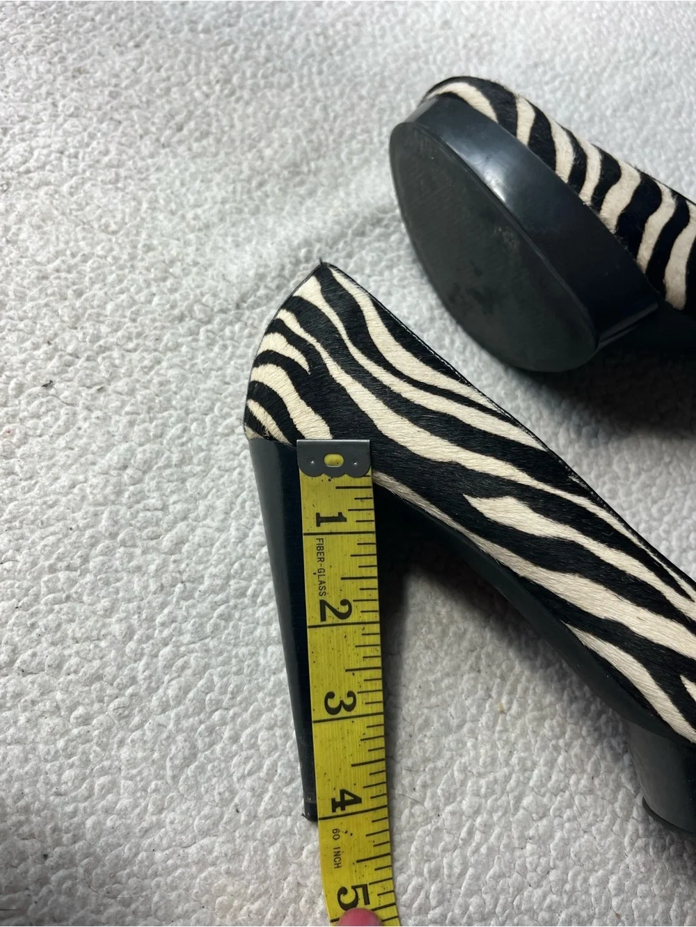 MICHAEL KORS ZEBRA CALF HAIR HEELS WOMENS 7.5